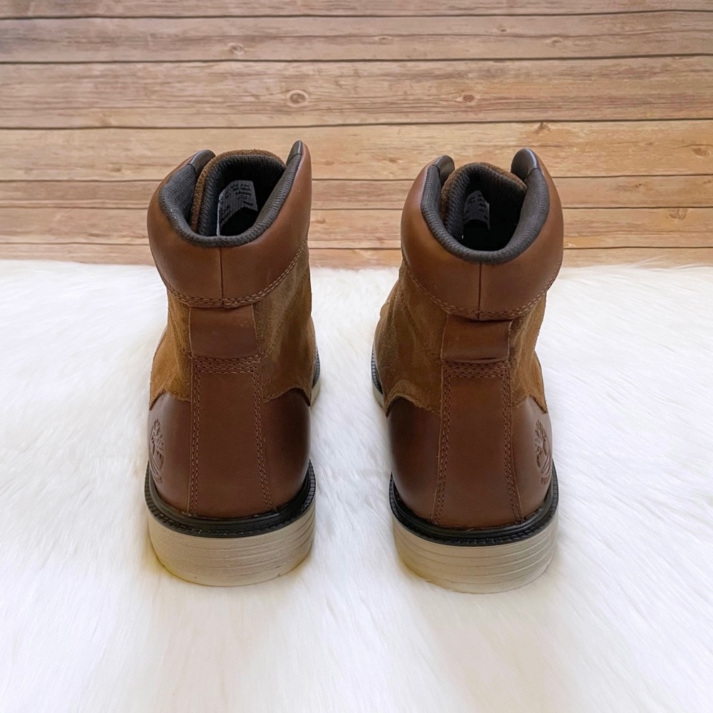 Timberland Men’s Walden Park 6 Inch Waterproof Medium Brown Leather Boots - Picture 3 of 7